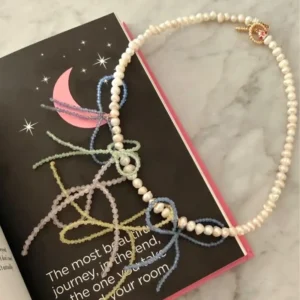 Collar Crystal Ribbon Bows